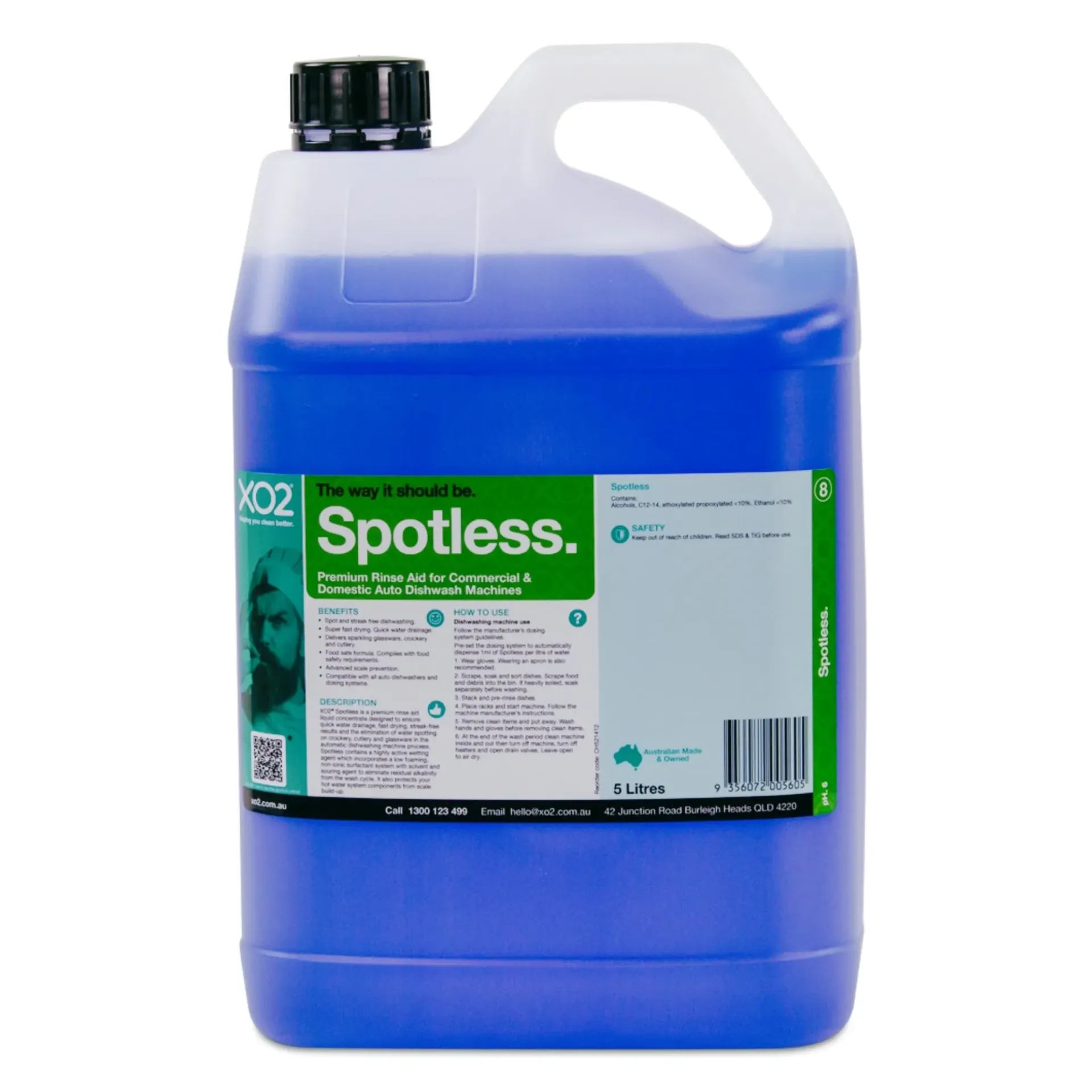 [CH521412] Spotless - Premium Rinse Aid for Commercial & Domestic Auto Dishwash Machines