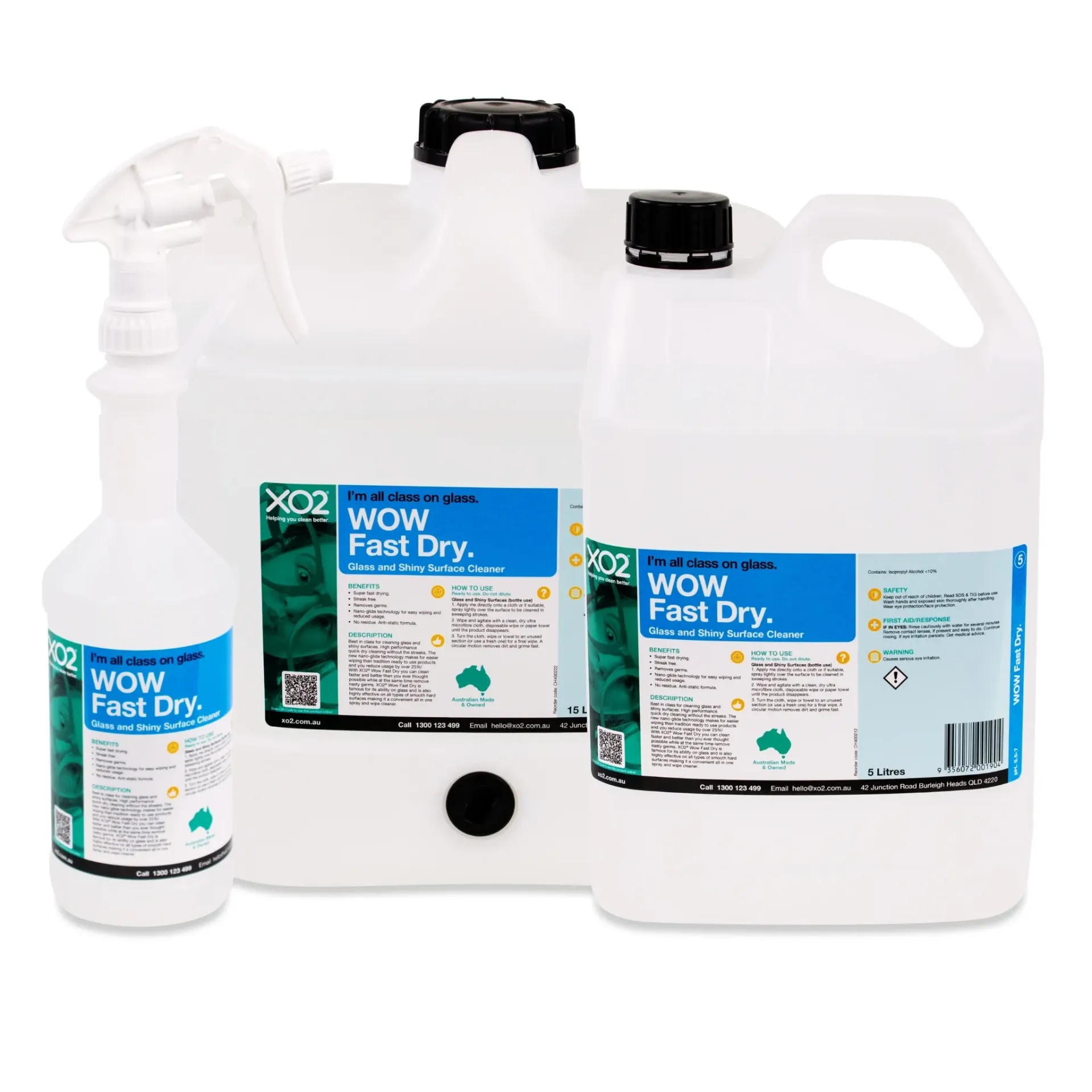 Wow Fast Dry - Glass, Mirror & Shiny Surface Cleaner
