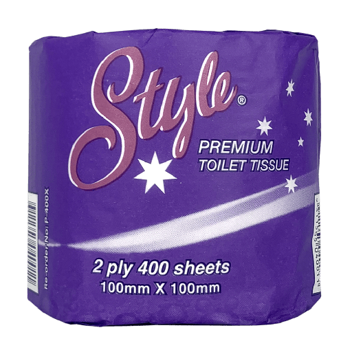 [P-400X] ABC Style 2ply 400 Sheet Toilet Paper Rolls - Individually Wrapped