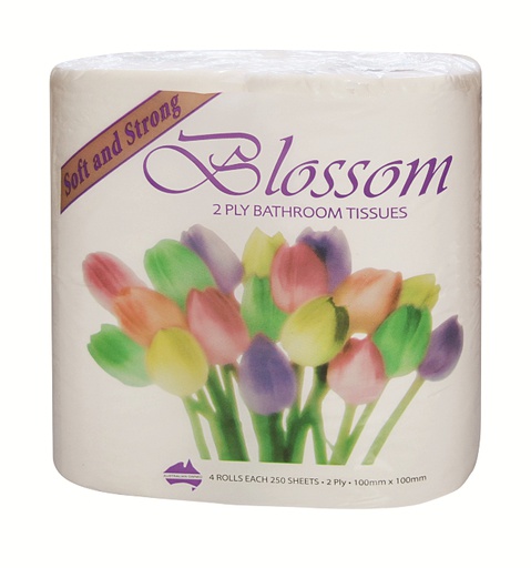 [0-000111] Blossom 2ply 250 Sheets Toilet Paper Rolls