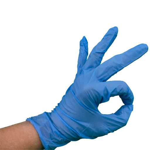 Blue Nitrile Gloves - Powder Free & Disposable