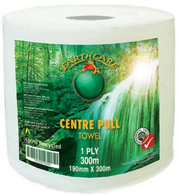 [6/EC3006CP] Earthcare Centre Pull Paper Roll Towel