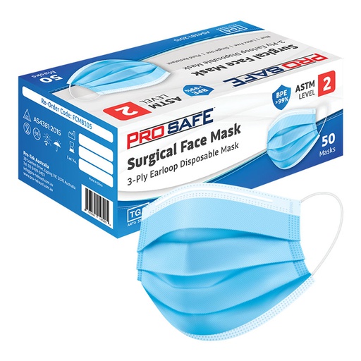 [SA054124] 3-Ply Level 2 Surgical Face Mask - Ear Looped