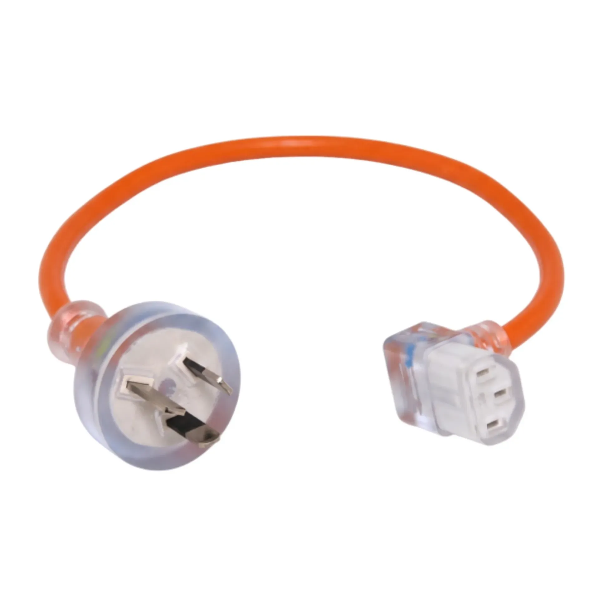 [PV-CIEC] Short Cord with Moulded 3-pin Plug and Right Angle IEC Socket - Suits Stealth & Pacvac