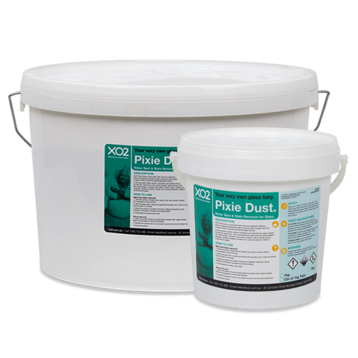 Pixie Dust - Glass Restorer for Stains on Showers, Windows & Glass Pool Fencing