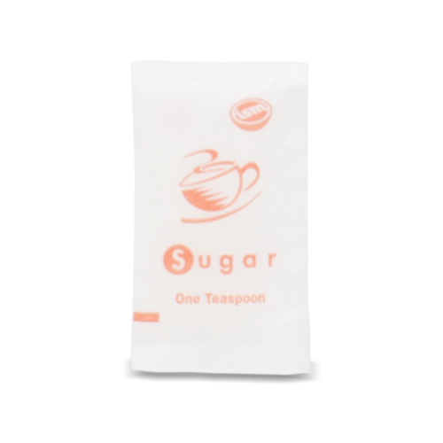 [CA014100] White Sugar Pillow Pack Sachets - Single Serve Portions