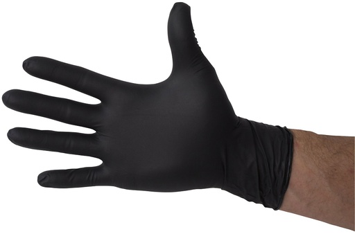 Black Nitrile-Vinyl Blend Gloves - Powder Free & Disposable