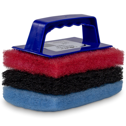 [AC127114] Scrub a Dub Scourer Pad Holder With 3 Pads
