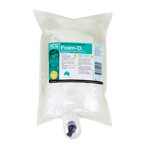 [CH700132] Foam-O - Foaming Hand, Hair & Body Wash Refill with Aloe Vera Fragrance - Antibacterial