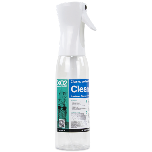 [AC003464] Cleansan Continuous Atomiser Spray Bottle - 500ml, Refillable, Labelled, Comes Empty